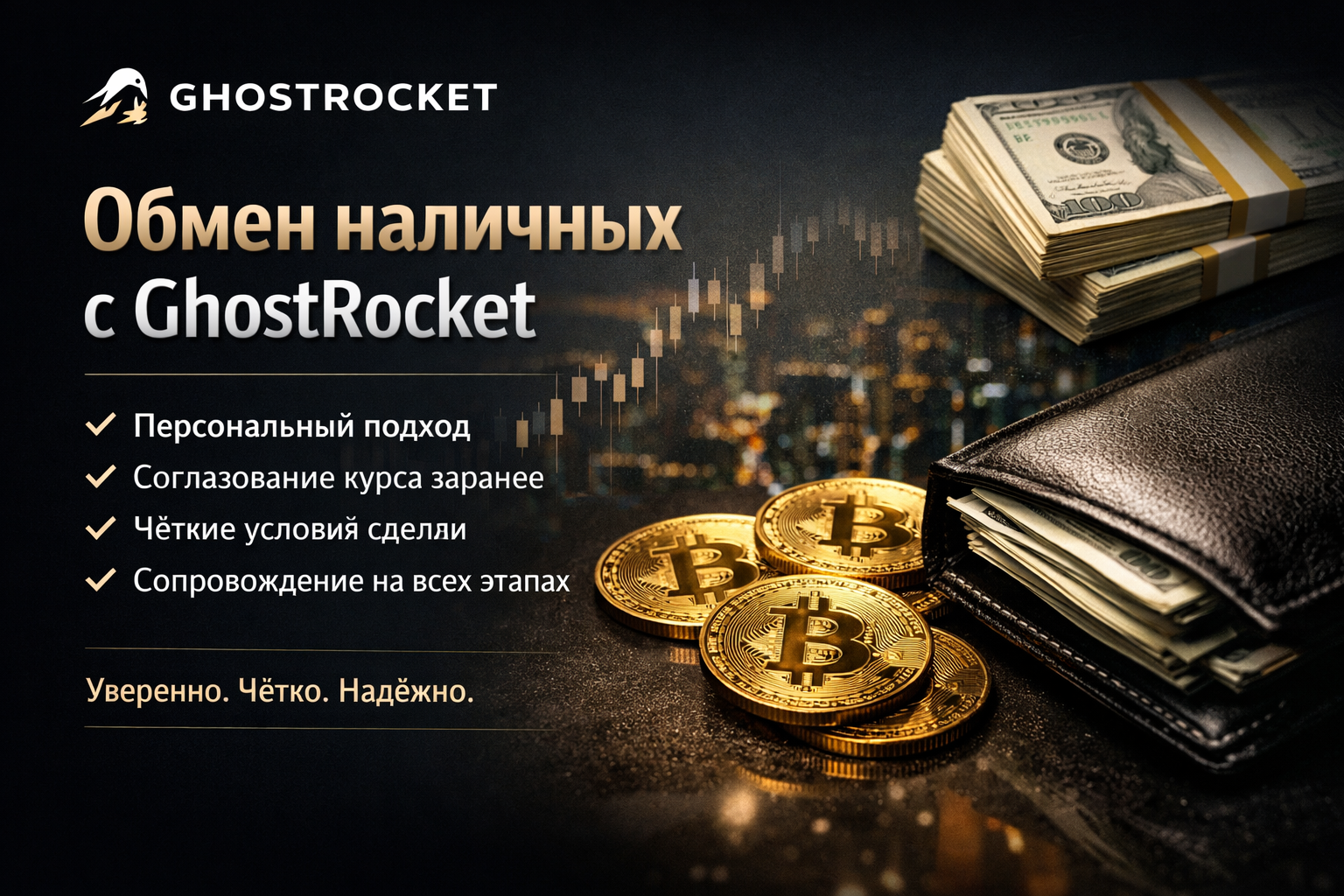 Обмен наличных с GhostRocket!