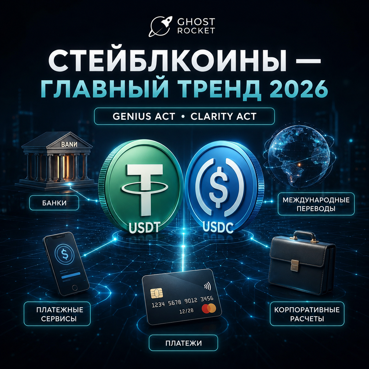 ⭐ СТЕЙБЛКОИНЫ СТАНОВЯТСЯ ГЛАВНЫМ ТРЕНДОМ РЫНКА ⭐